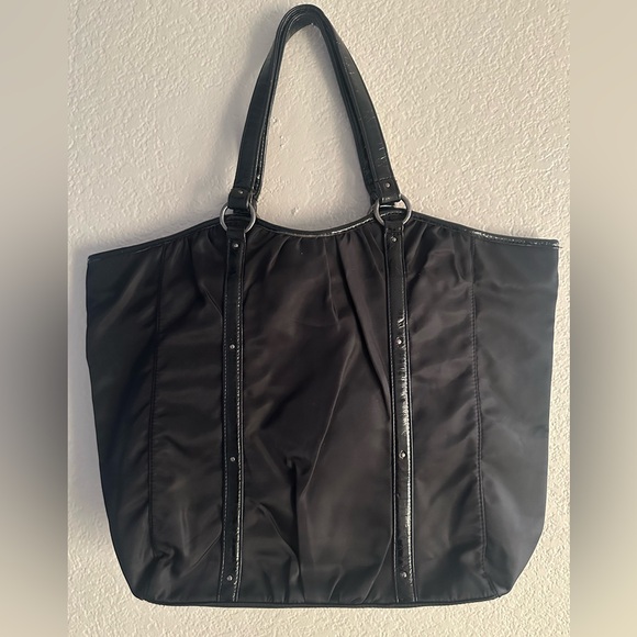 Ann Taylor Elegant Black Tote Bag - Picture 2 of 10